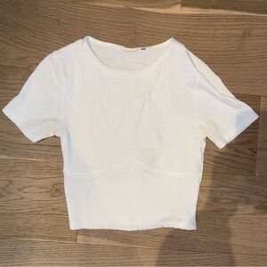 ASOS White Cropped Top